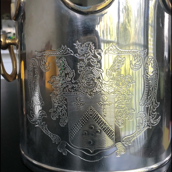 Vintage Solid Brass Wine Ice Bucket - Picture 14 of 15